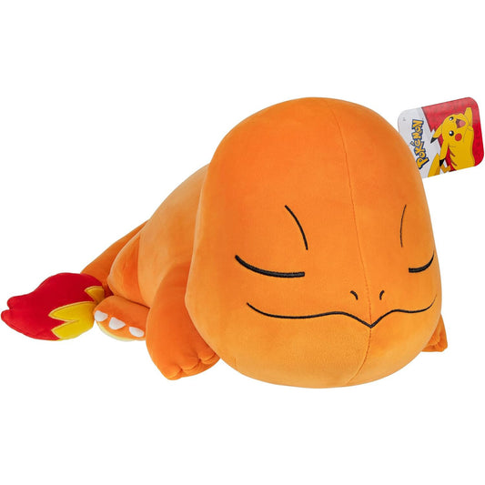 Pokémon Schlafendes Plüsch Glumanda 45 cm – Offizielles Kuscheltier (PKW3883)