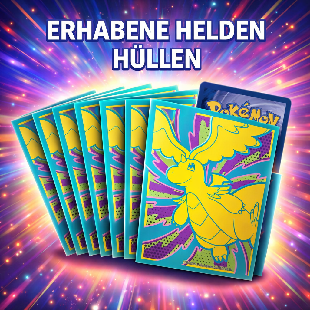 Pokémon Erhabene Helden Hüllen 65 Stück Originale Dragoran Sleeves