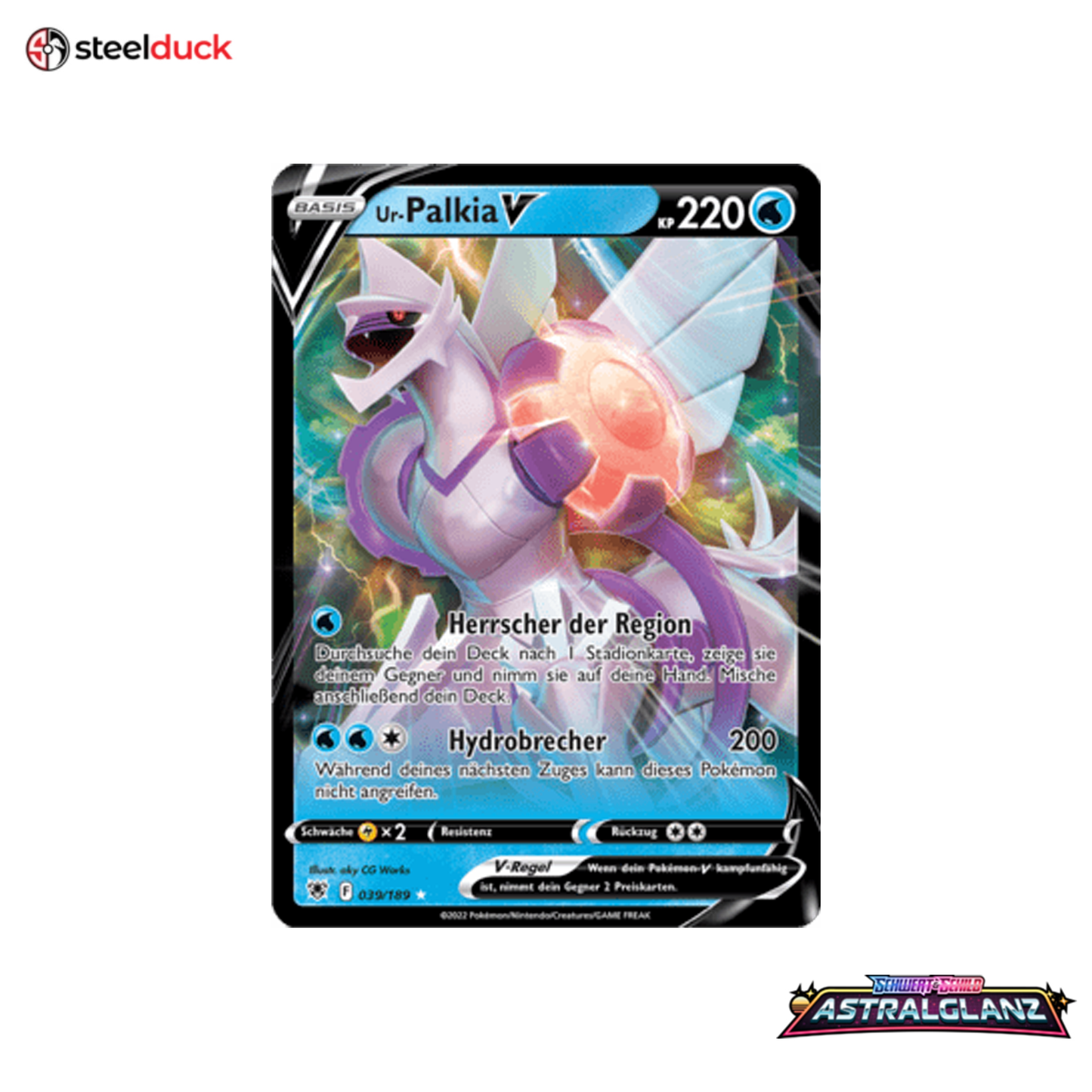 Ur-Palkia V (039/189) Astralglanz - Holo Rare V