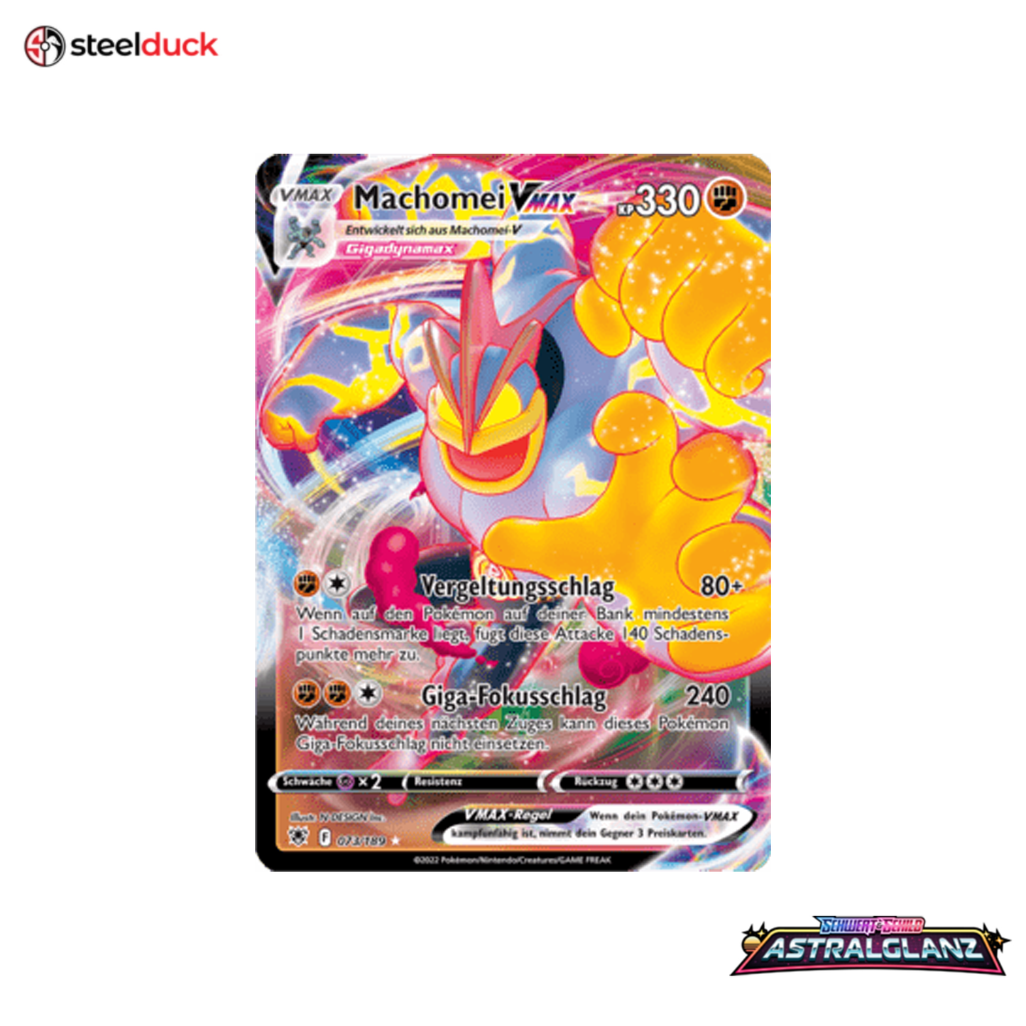 Machomei VMAX (073/189) Astralglanz - Holo Rare VMAX