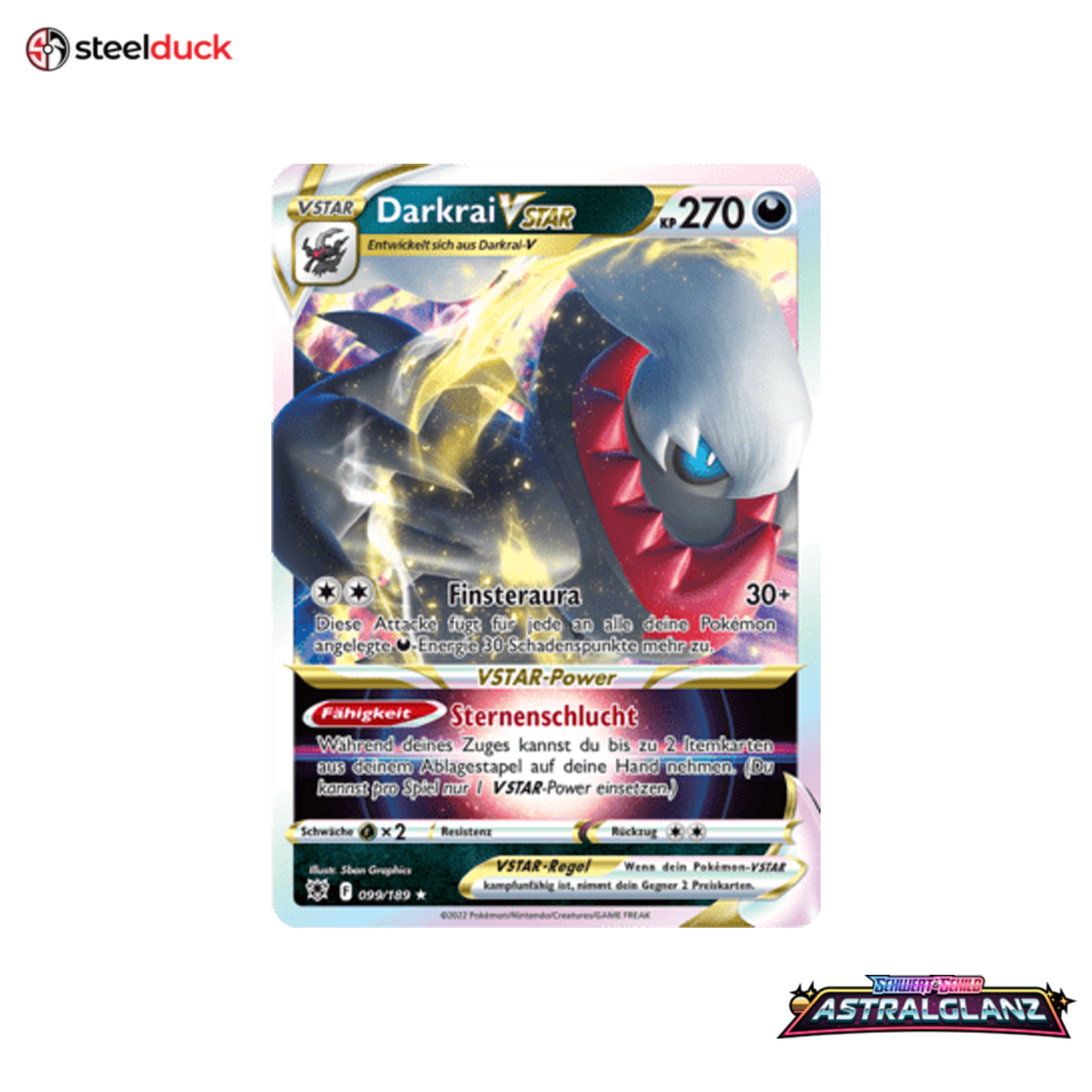 Darkrai VSTAR (099/189) Astralglanz - Holo Rare VSTAR