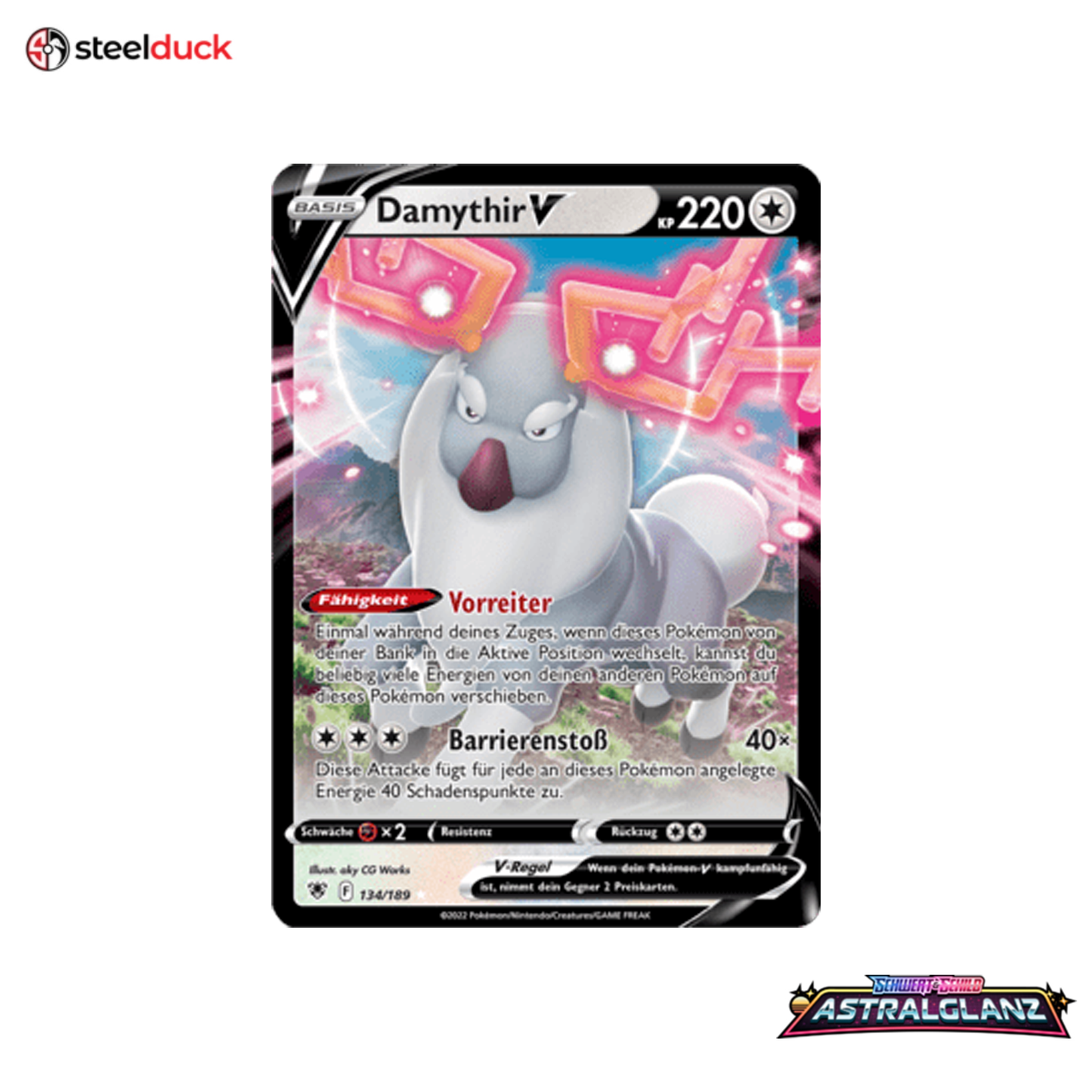 Damythir V (134/189) Astralglanz - Holo Rare V