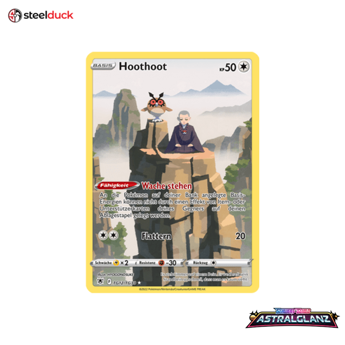 Hoothoot (TG12/TG30) Astralglanz - Trainer Gallery Holo Rare