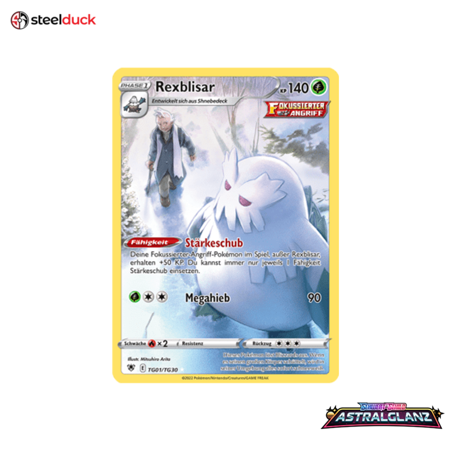Rexblisar (TG01/TG30) Astralglanz - Trainer Gallery Holo Rare
