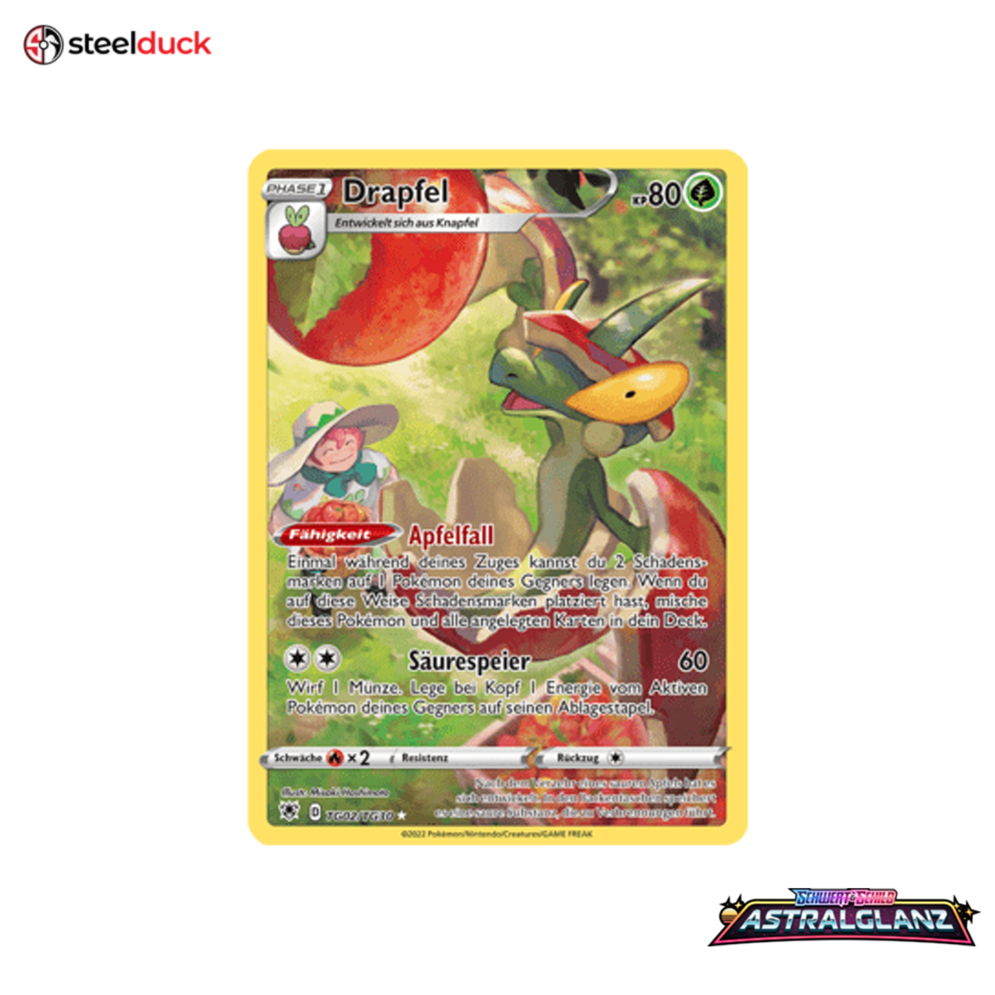 Drapfel (TG02/TG30) Astralglanz - Trainer Gallery Holo Rare