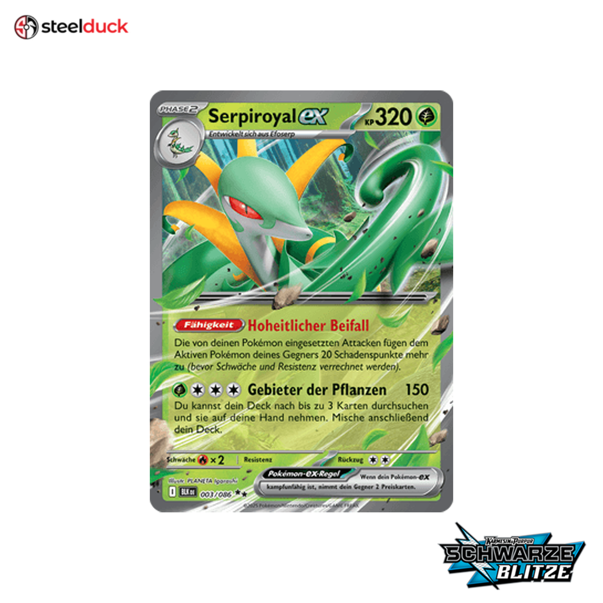 Serpiroyal ex (003/086) Schwarze Blitze - Double Rare