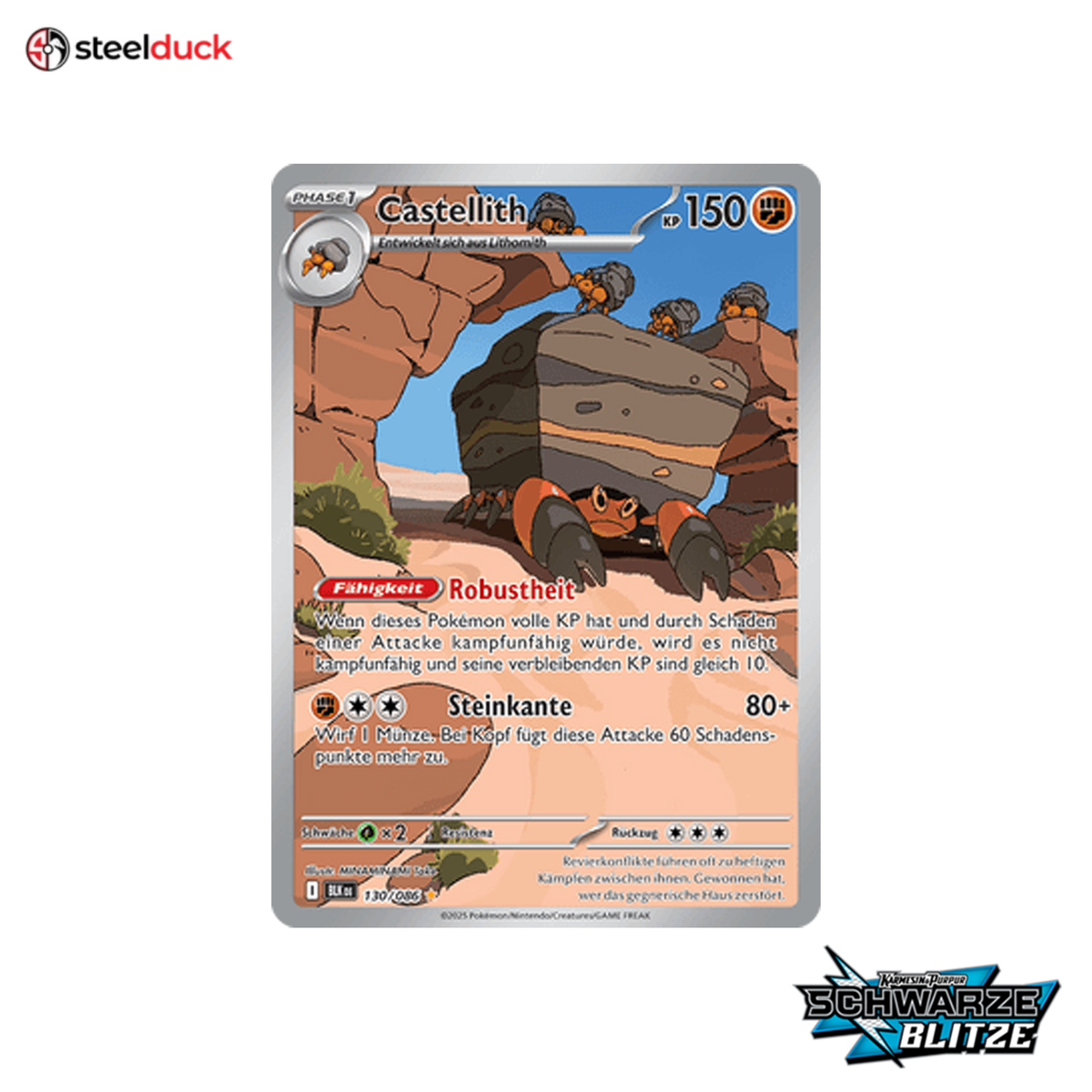 Castellith (130/086) Schwarze Blitze - Illustration Rare