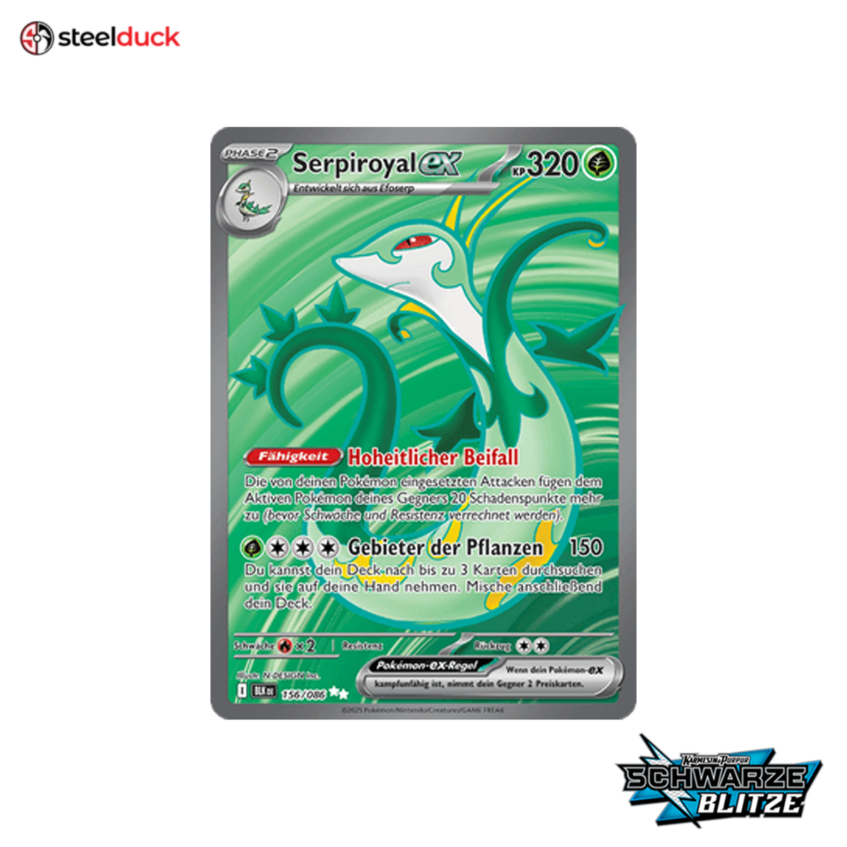 Serpiroyal ex (156/086) Schwarze Blitze - Ultra Rare