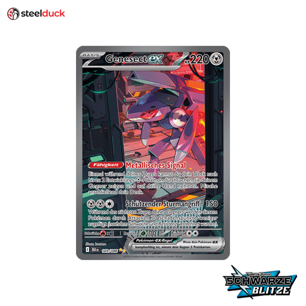 Genesect ex (169/086) Schwarze Blitze - Special Illustration Rare