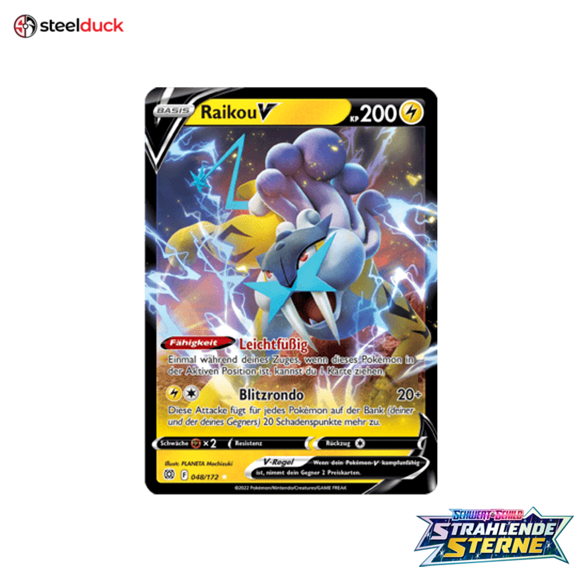 Raikou V (048/172) Strahlende Sterne - Holo Rare V