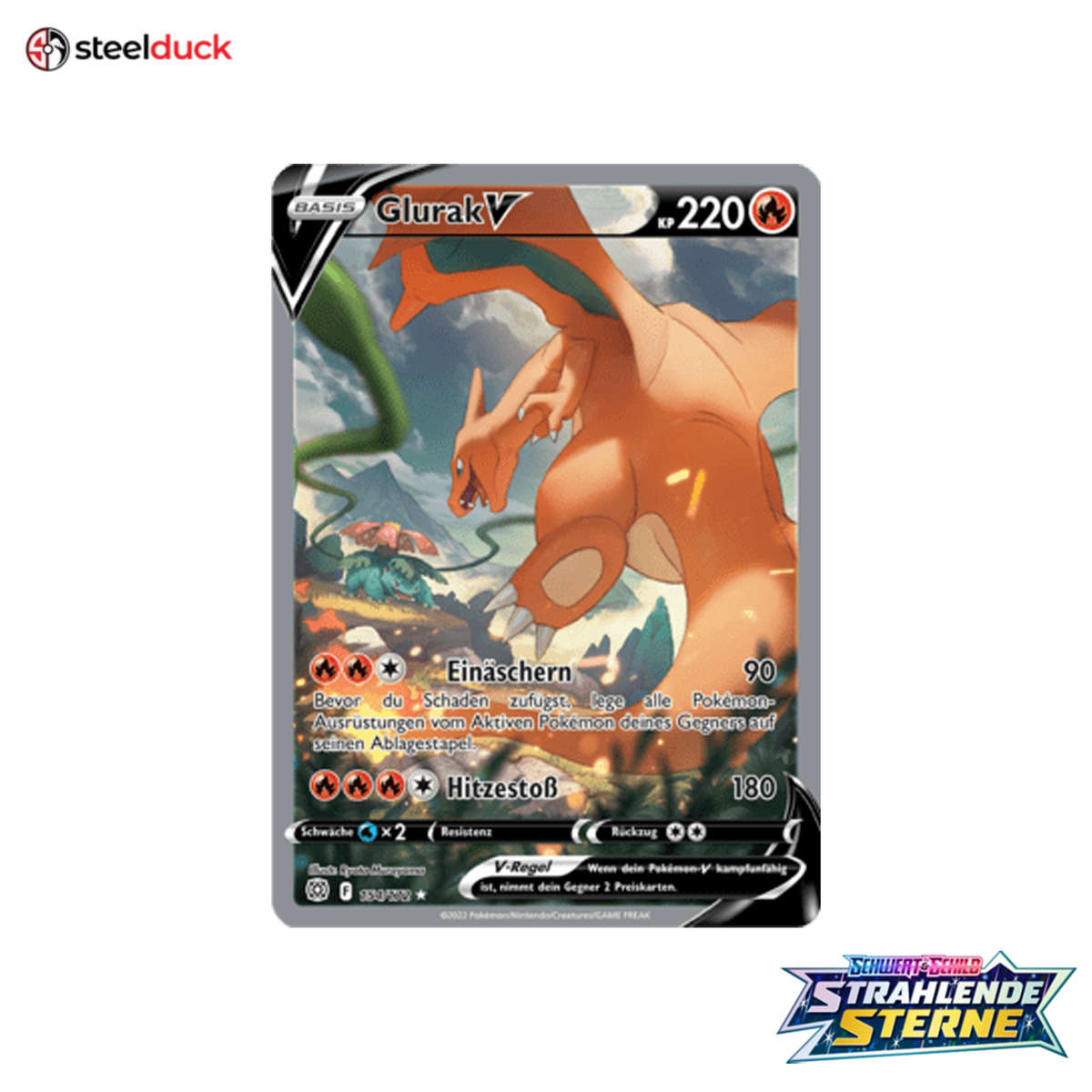 Glurak V (154/172) Strahlende Sterne - Ultra Rare