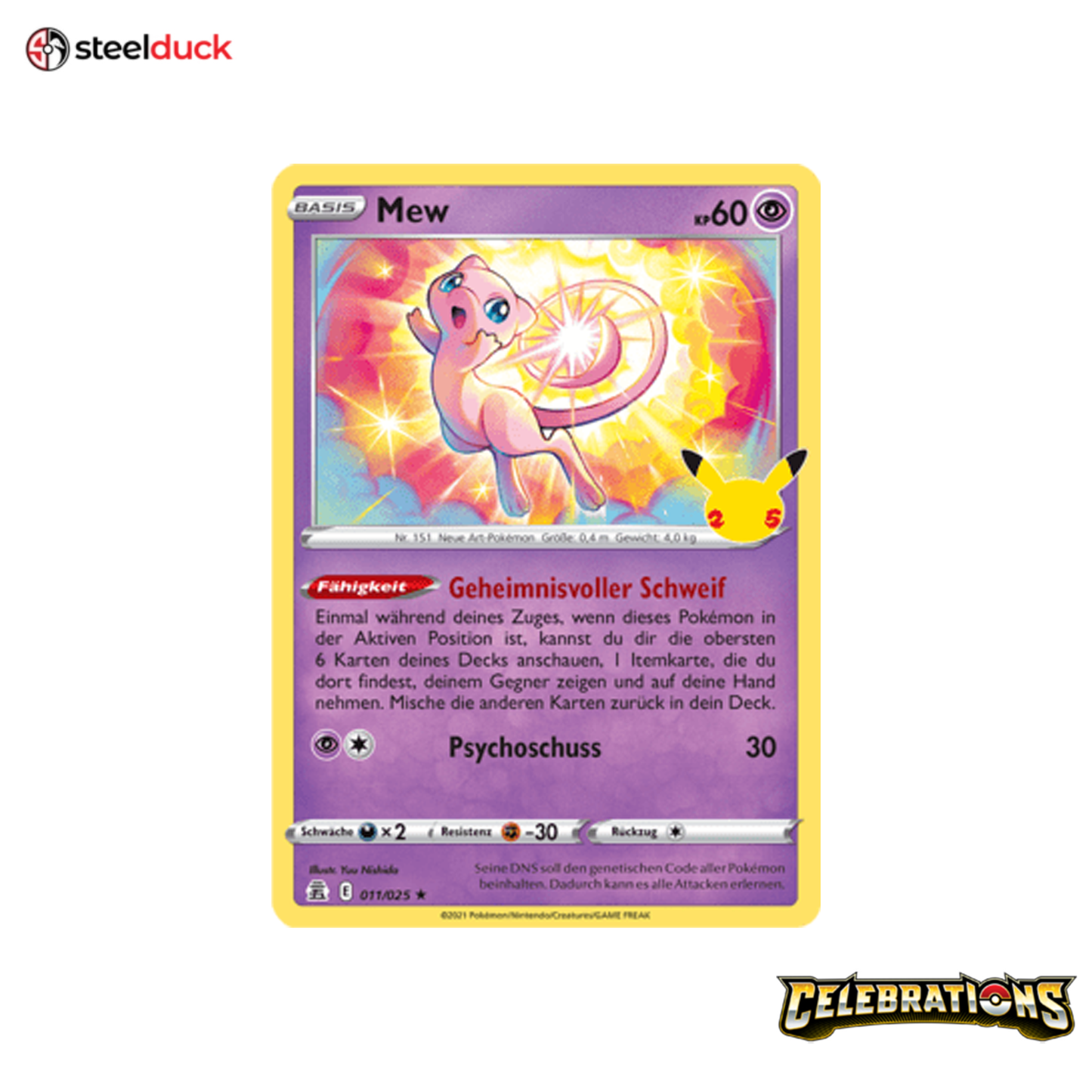 Mew (011/025) Celebrations - Holo Rare