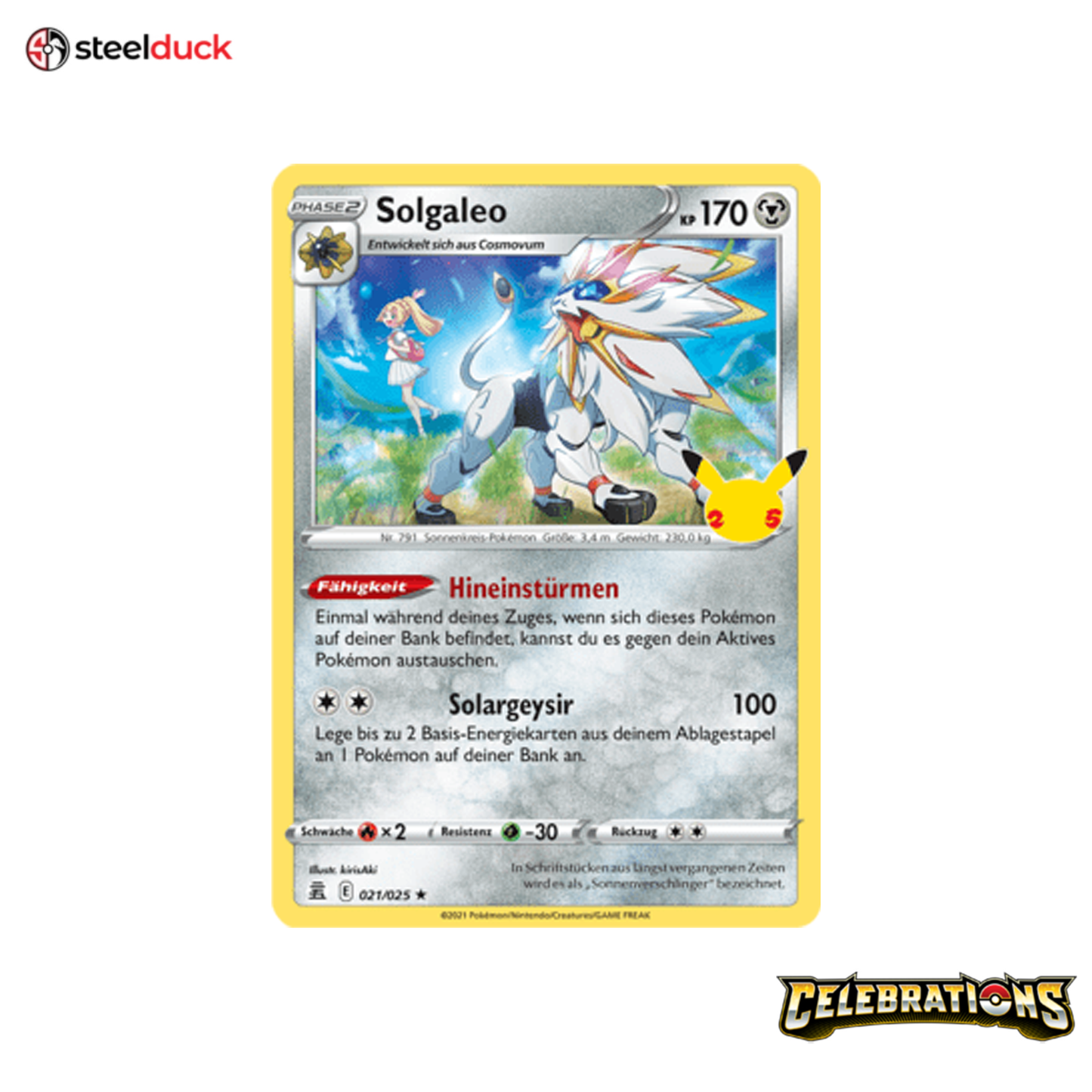 Solgaleo (021/025) Celebrations - Holo Rare