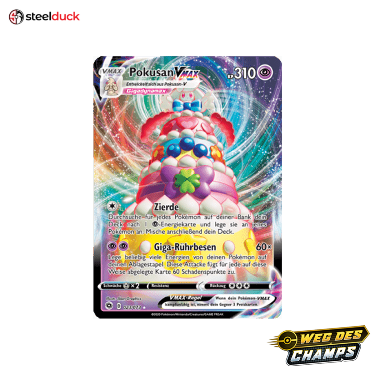 Pokusan VMAX (023/073) Weg des Champs - Holo Rare VMAX