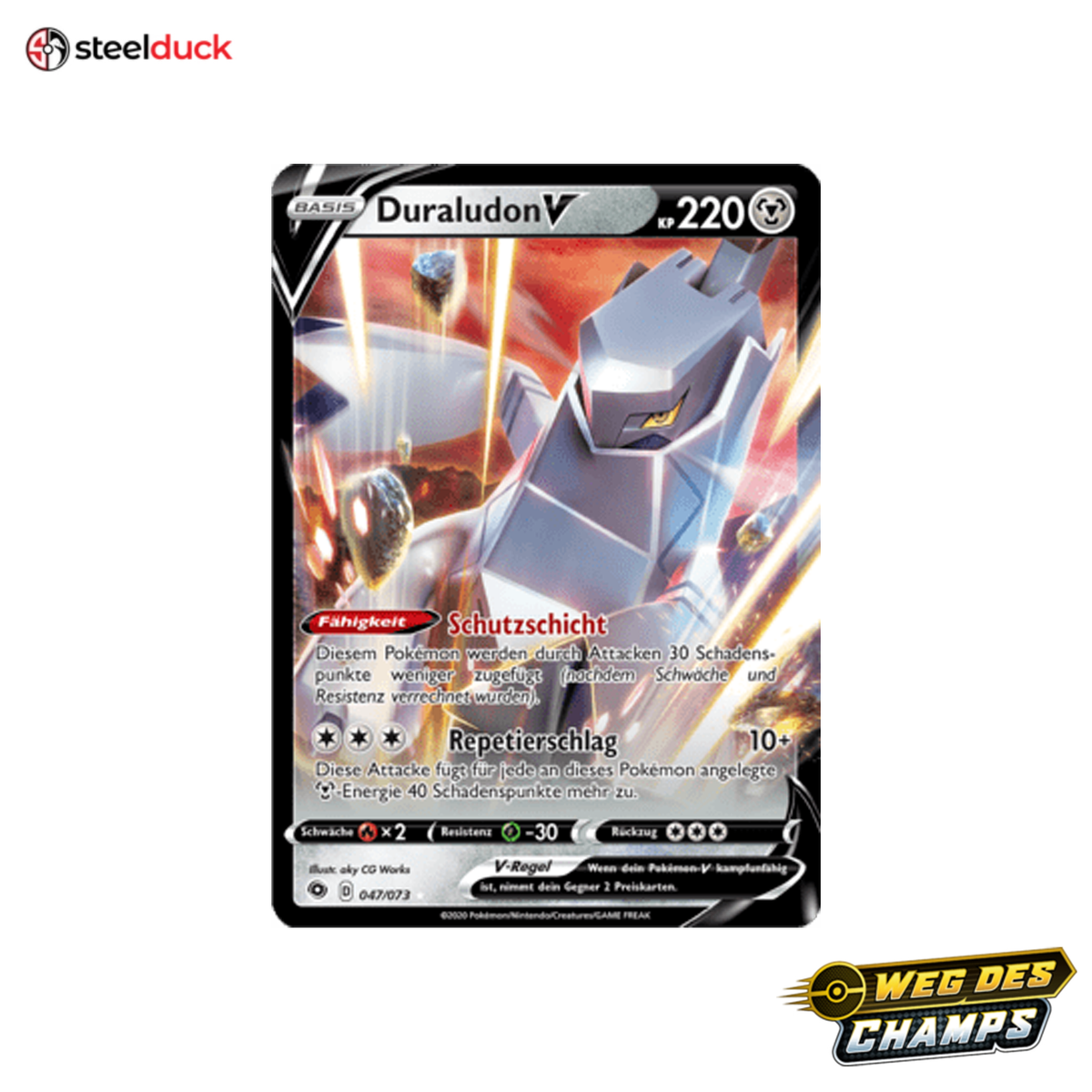 Duraludon V (047/073) Weg des Champs - Holo Rare V