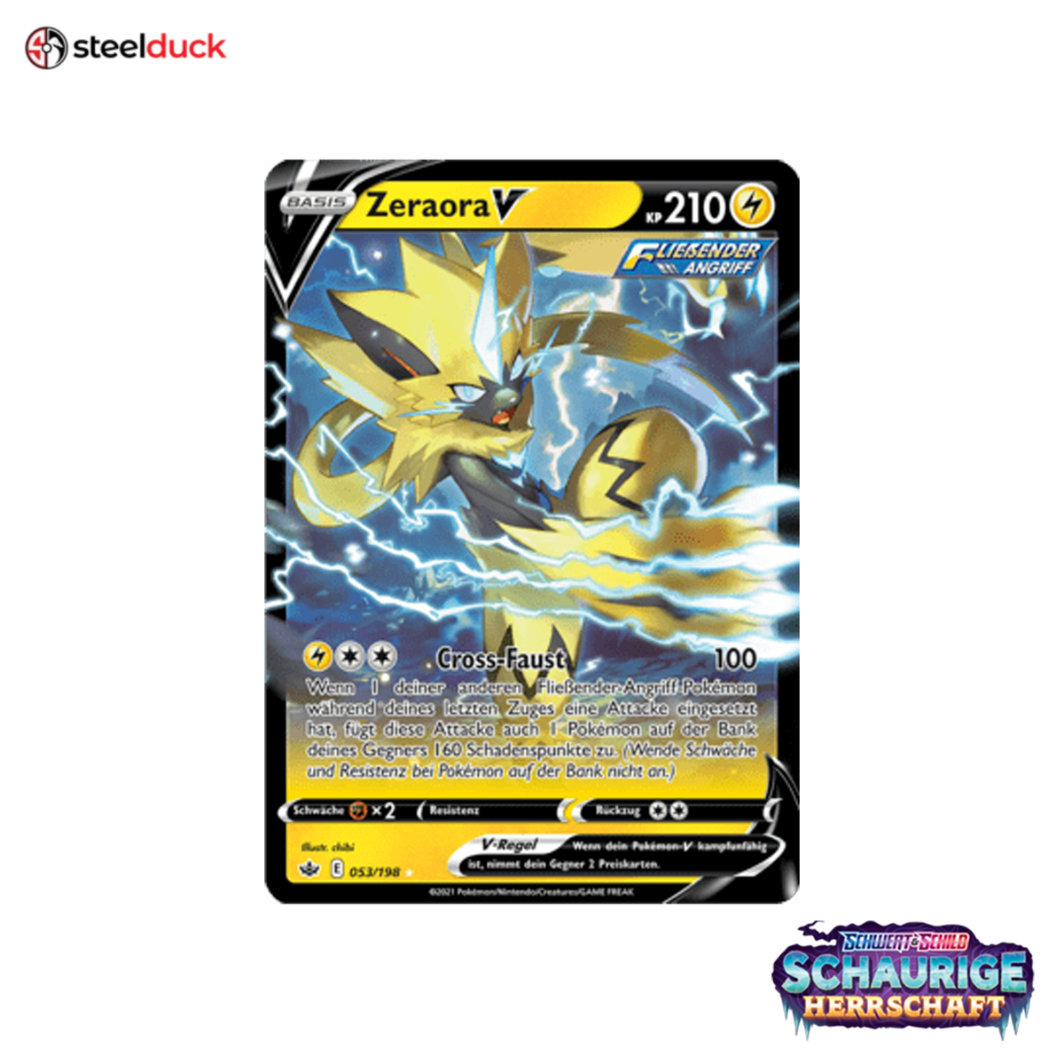 Zeraora V (053/198) Schaurige Herrschaft - Holo Rare V