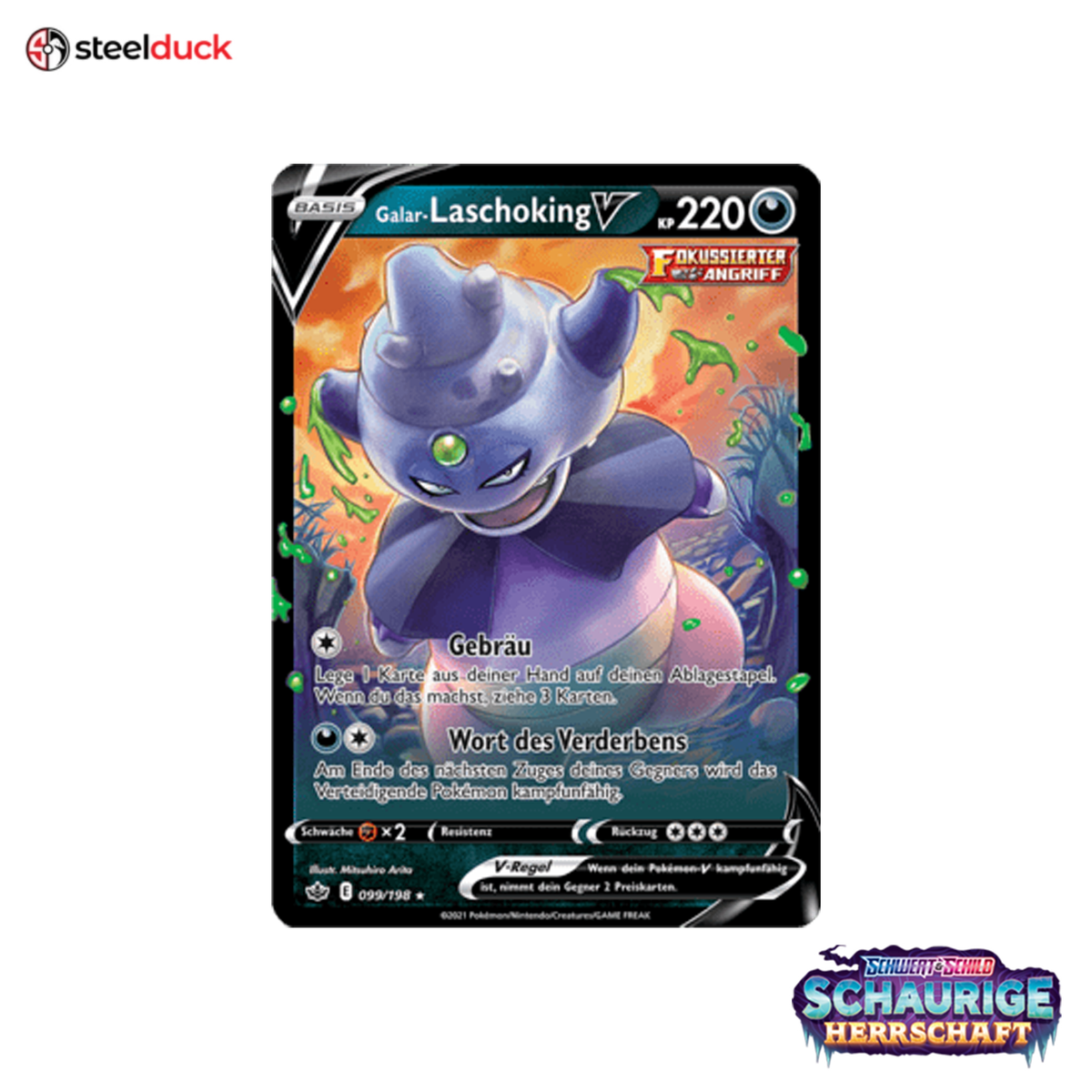Galar-Laschoking V (099/198) Schaurige Herrschaft - Holo Rare V