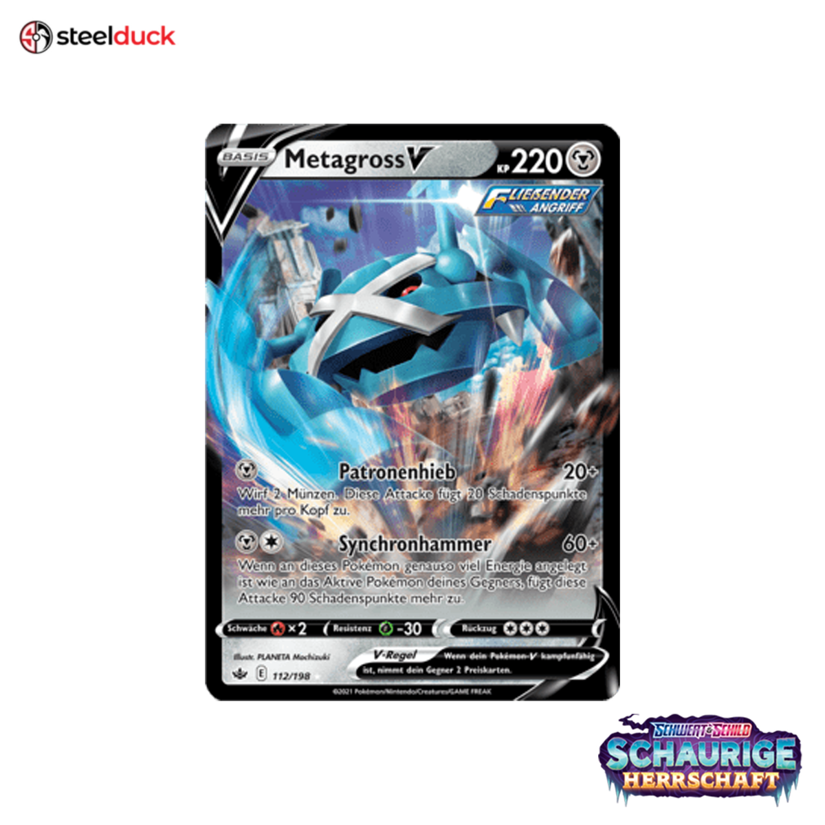 Metagross V (112/198) Schaurige Herrschaft - Holo Rare V