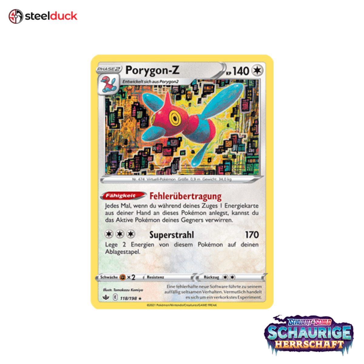 Porygon-Z (118/198) Schaurige Herrschaft - Holo Rare