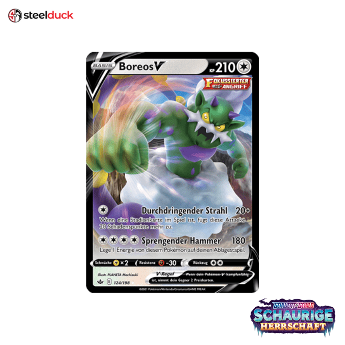 Boreos V (124/198) Schaurige Herrschaft - Holo Rare V