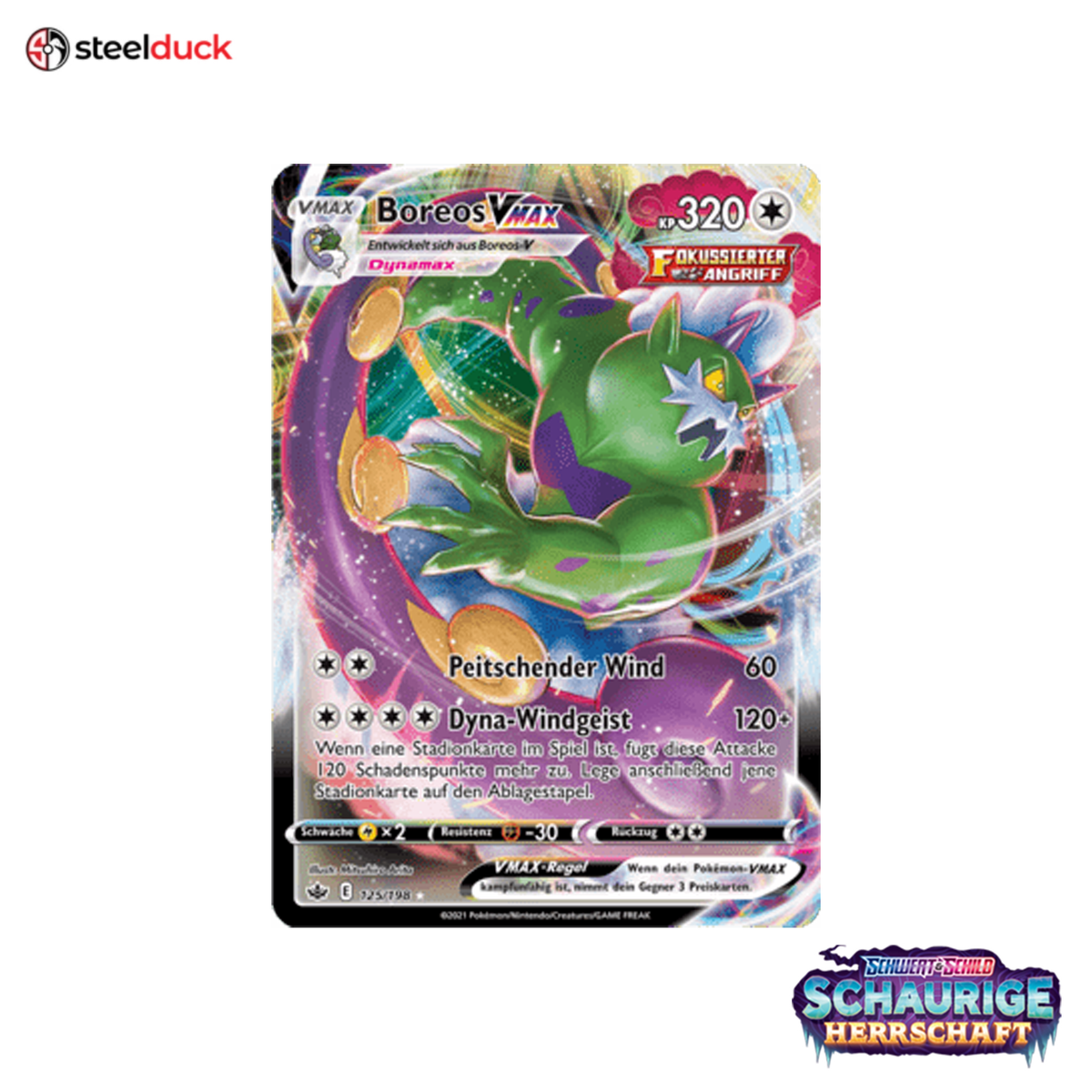 Boreos VMAX (125/198) Schaurige Herrschaft - Holo Rare VMAX