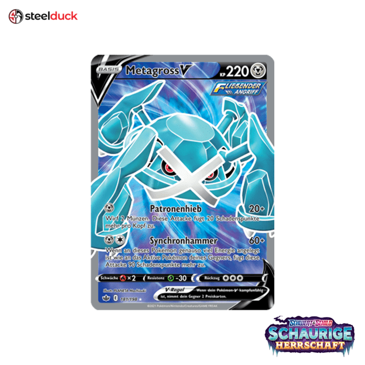 Metagross V (181/198) Schaurige Herrschaft - Ultra Rare