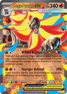 Mega-Pyroleo ex (015/086) Wachsendes Chaos - Double Rare
