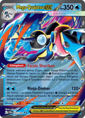 Mega-Quajutsu ex (022/086) Wachsendes Chaos - Double Rare