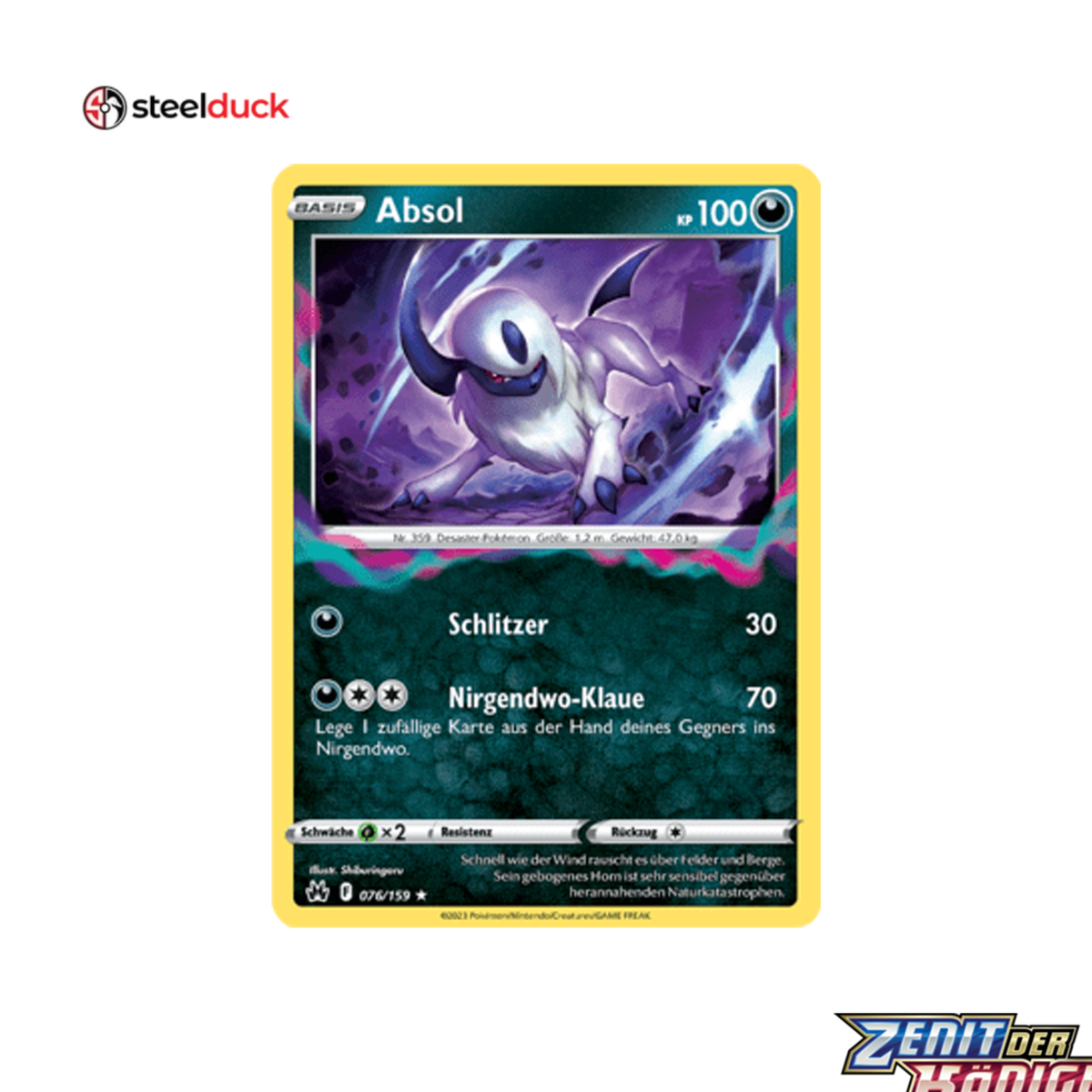 Absol (076/159) Zenit der Könige - Holo Rare