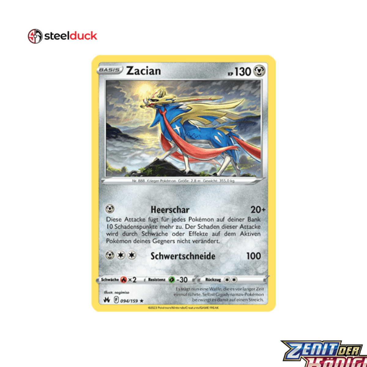 Zacian (094/159) Zenit der Könige - Holo Rare