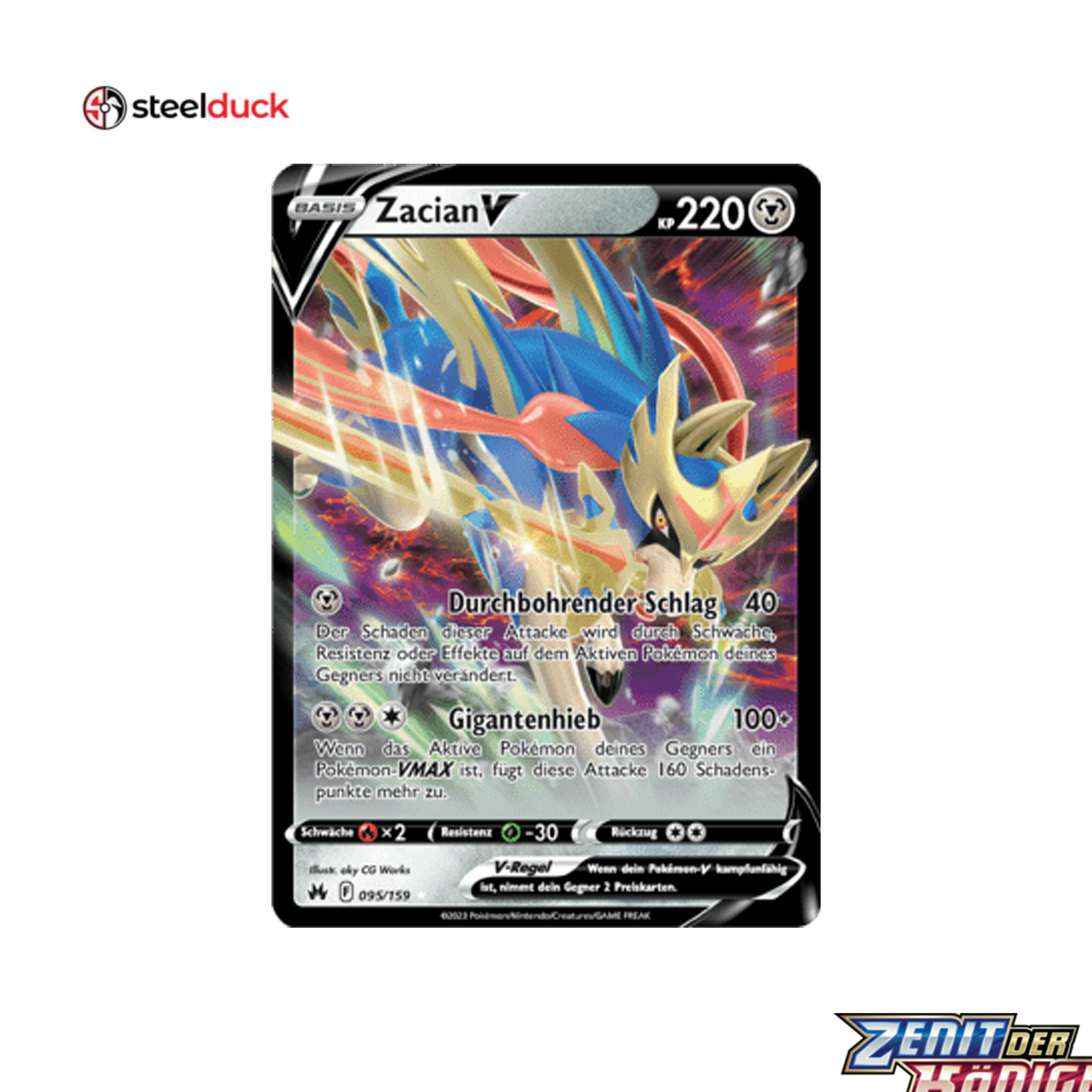 Zacian V (095/159) Zenit der Könige - Holo Rare V