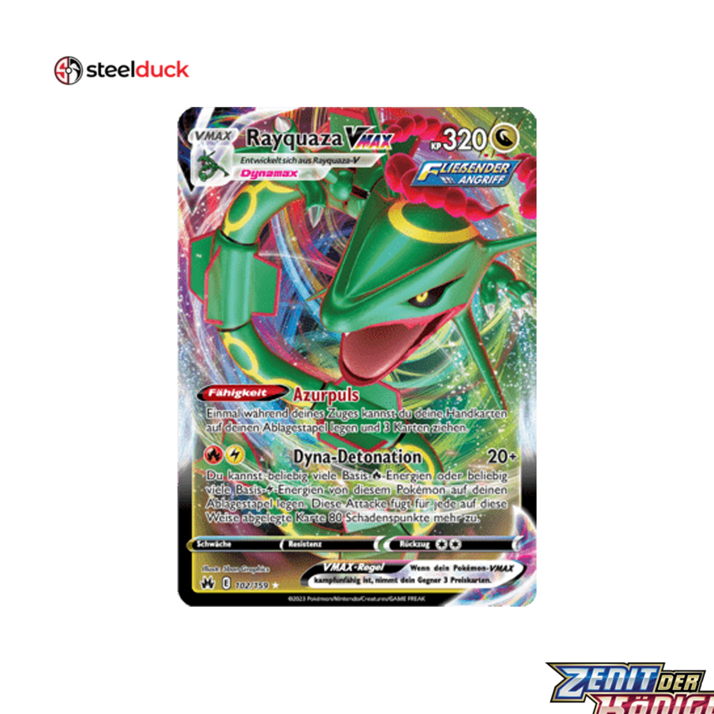 Rayquaza VMAX (102/159) Zenit der Könige - Holo Rare VMAX