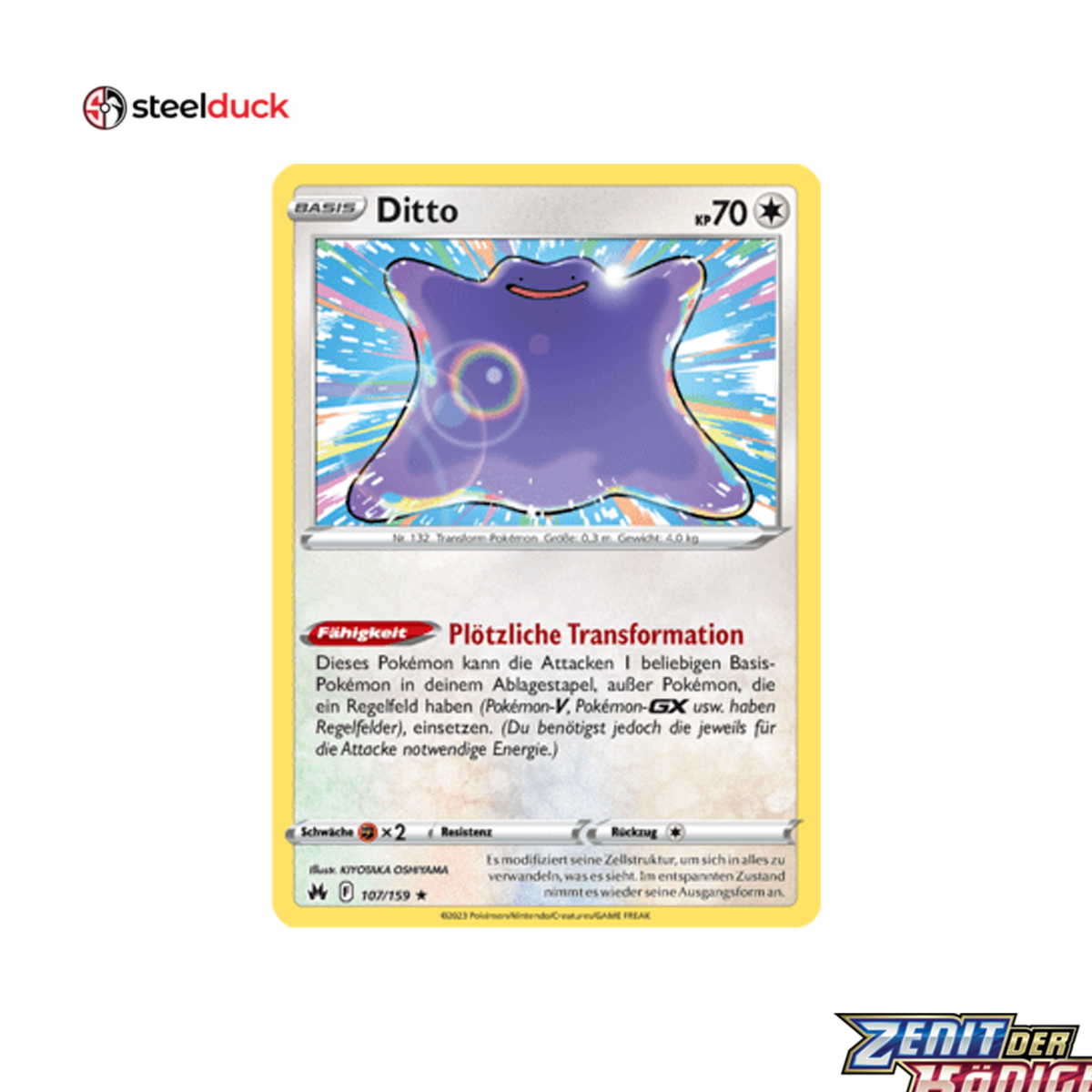 Ditto (107/159) Zenit der Könige - Holo Rare