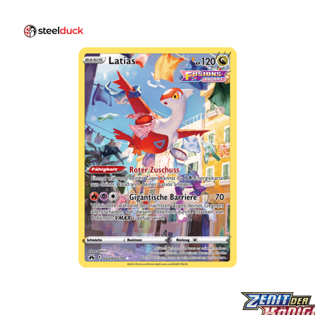 Latias (GG20/GG70) Zenit der Könige - Illustration Rare
