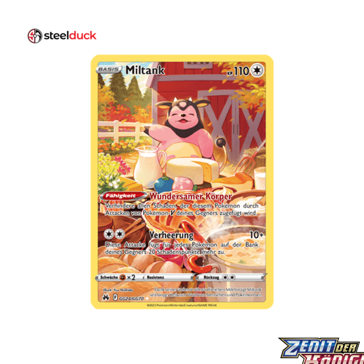 Miltank (GG24/GG70) Zenit der Könige - Illustration Rare
