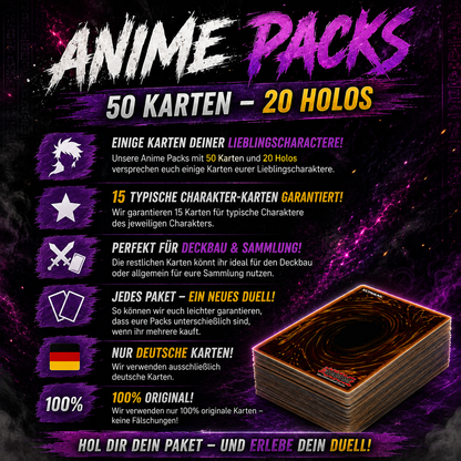 Yugioh JADEN YUKI 50 KARTENPAKET - INKL 20 HOLOS + ELEMENTARHELD IN HOLO!