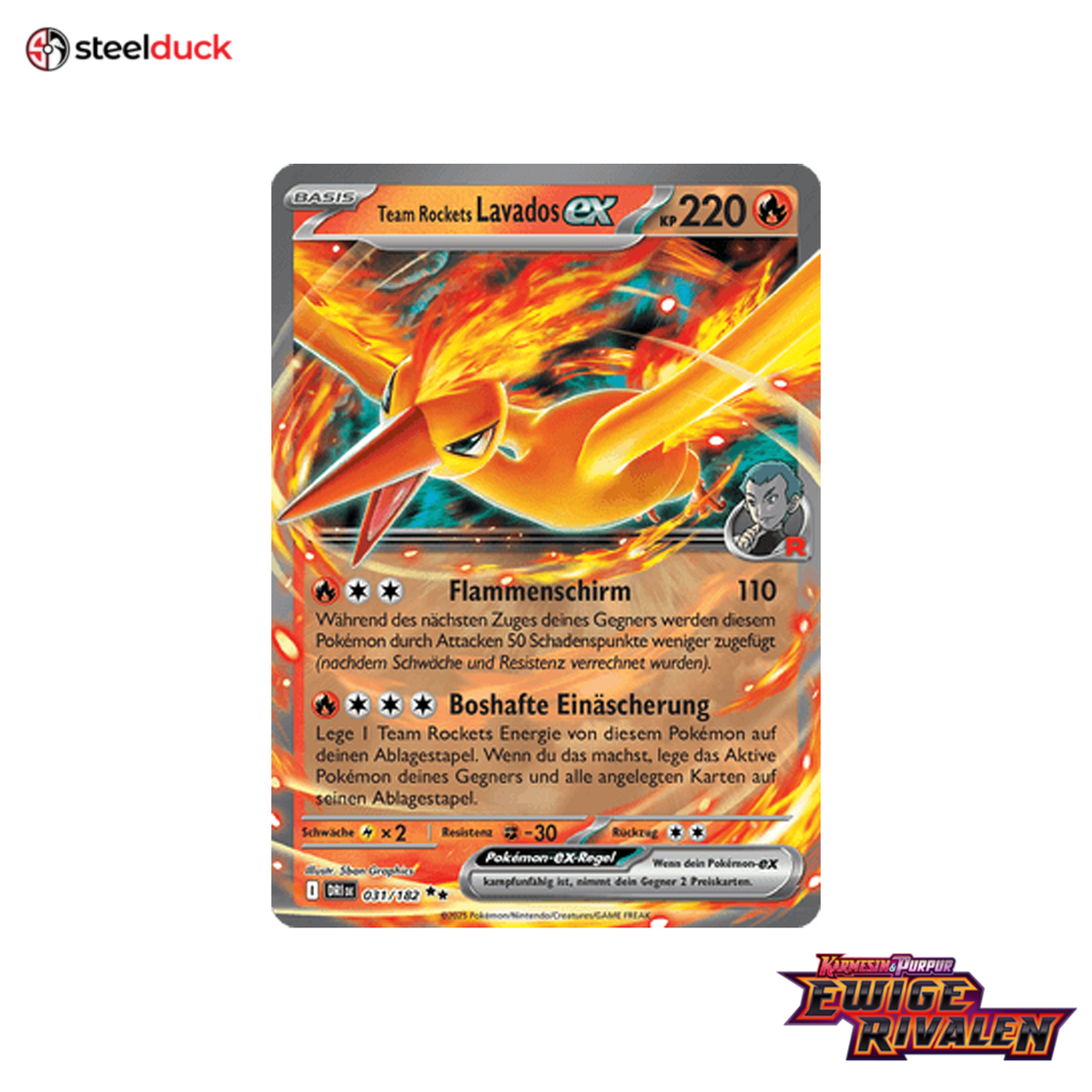 Team Rockets Lavados ex (031/182) Ewige Rivalen - Double Rare