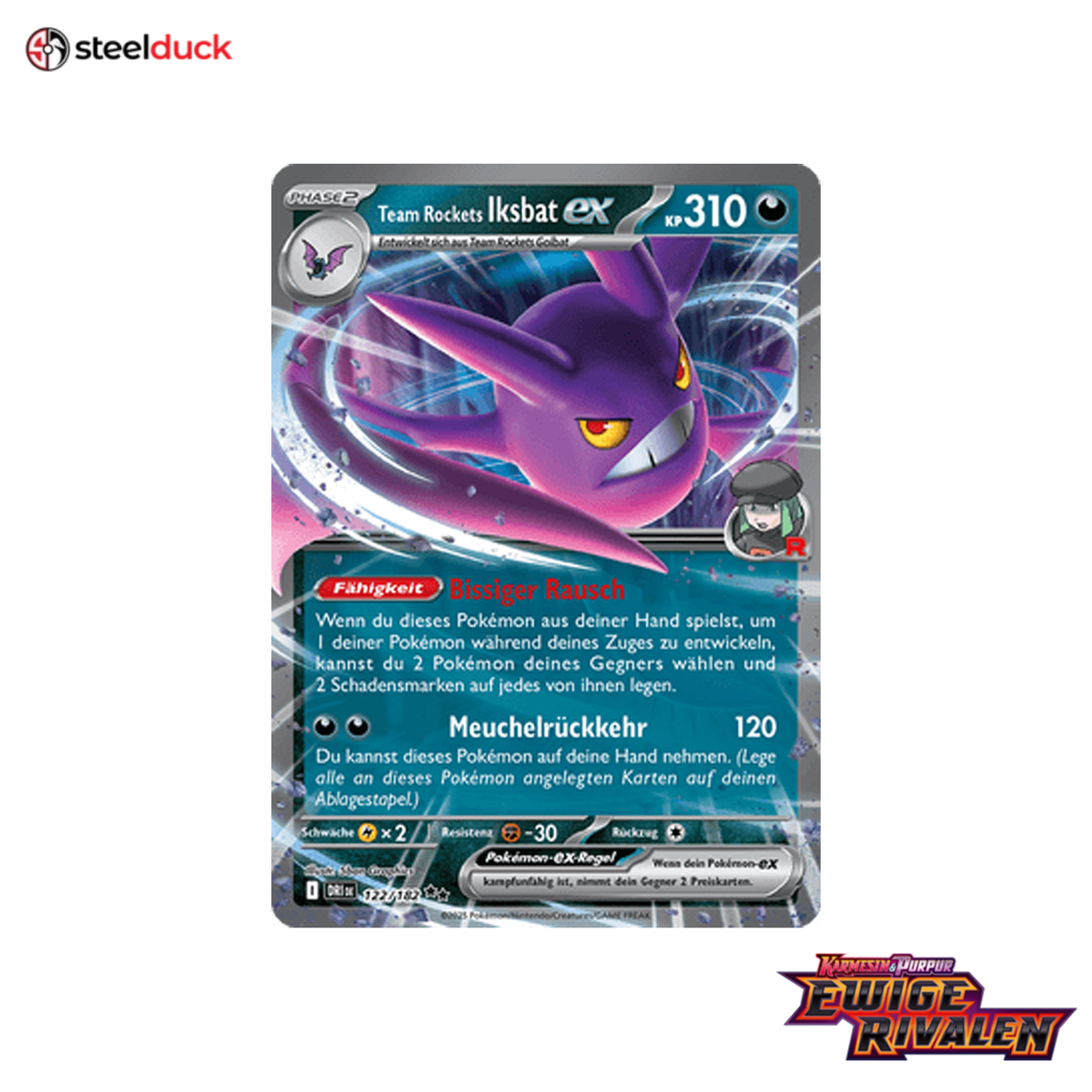 Team Rockets Iksbat ex (122/182) Ewige Rivalen - Double Rare