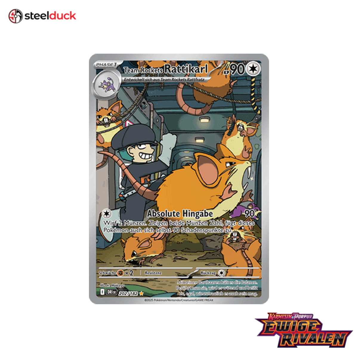 Team Rockets Rattikarl (202/182) Ewige Rivalen - Illustration Rare