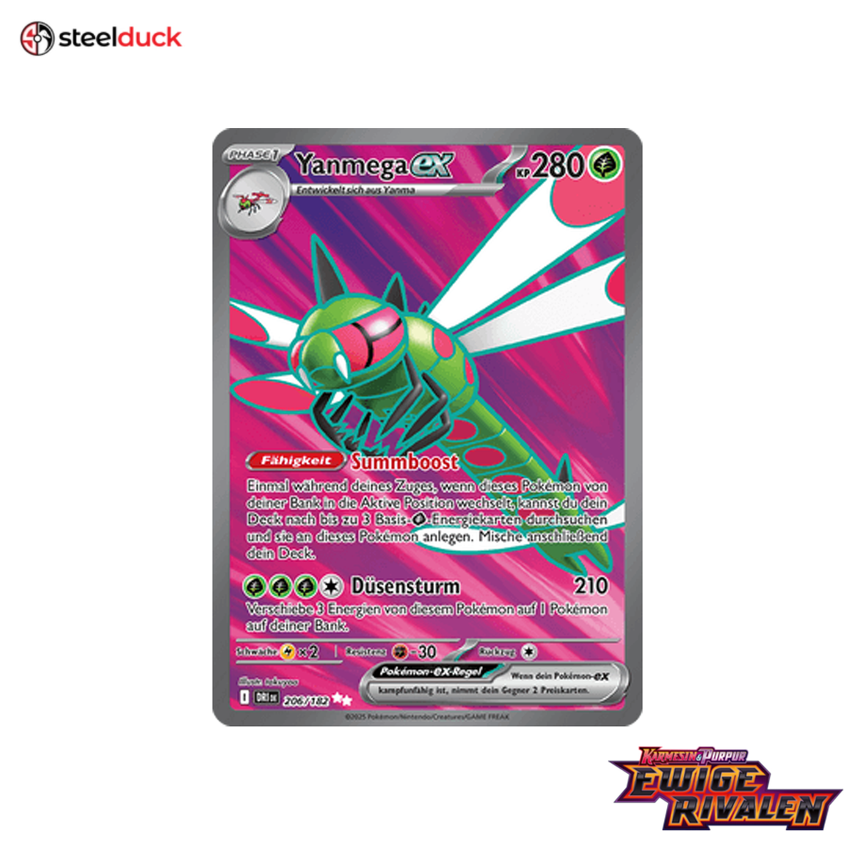 Yanmega ex (206/182) Ewige Rivalen - Ultra Rare