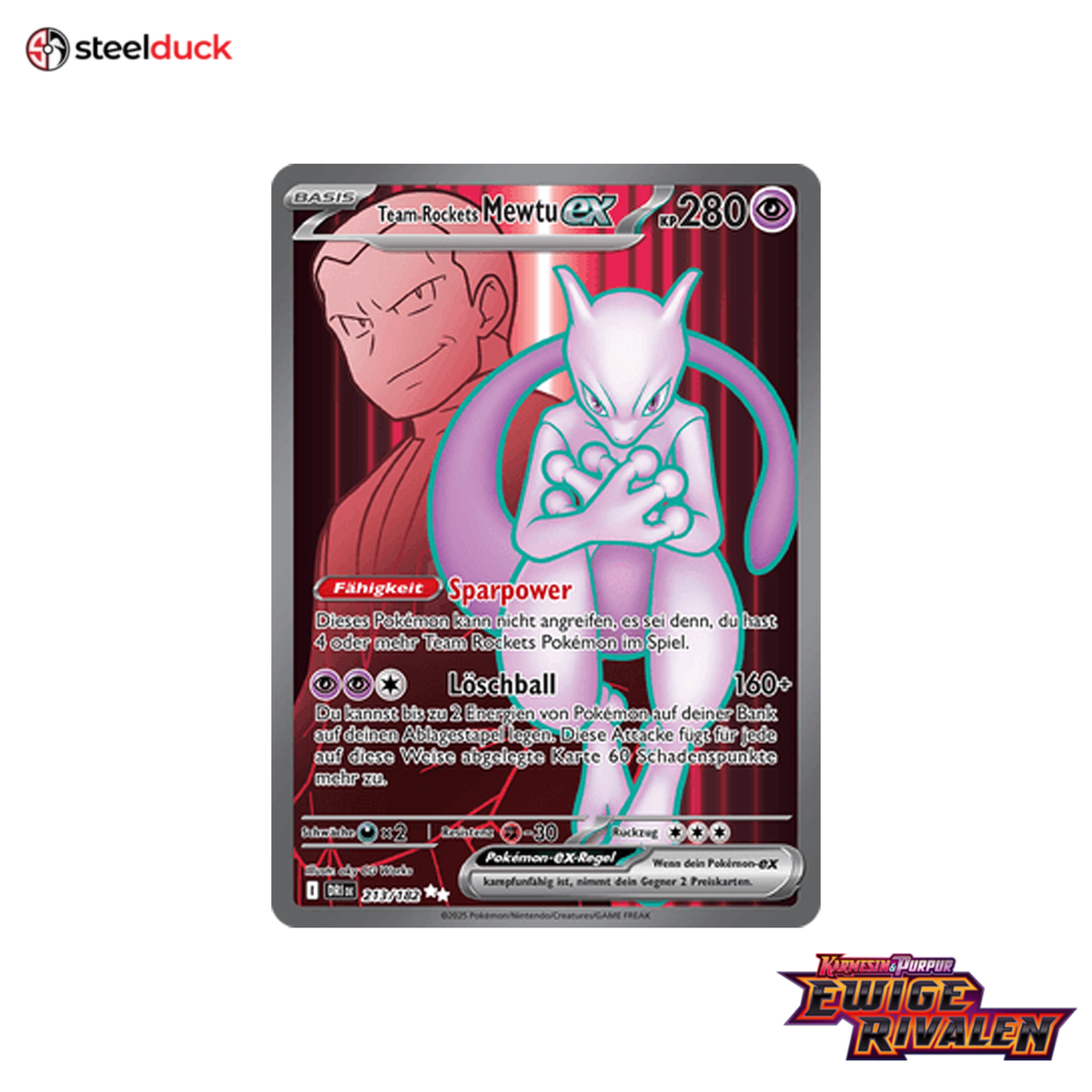 Team Rockets Mewtu ex (213/182) Ewige Rivalen - Ultra Rare