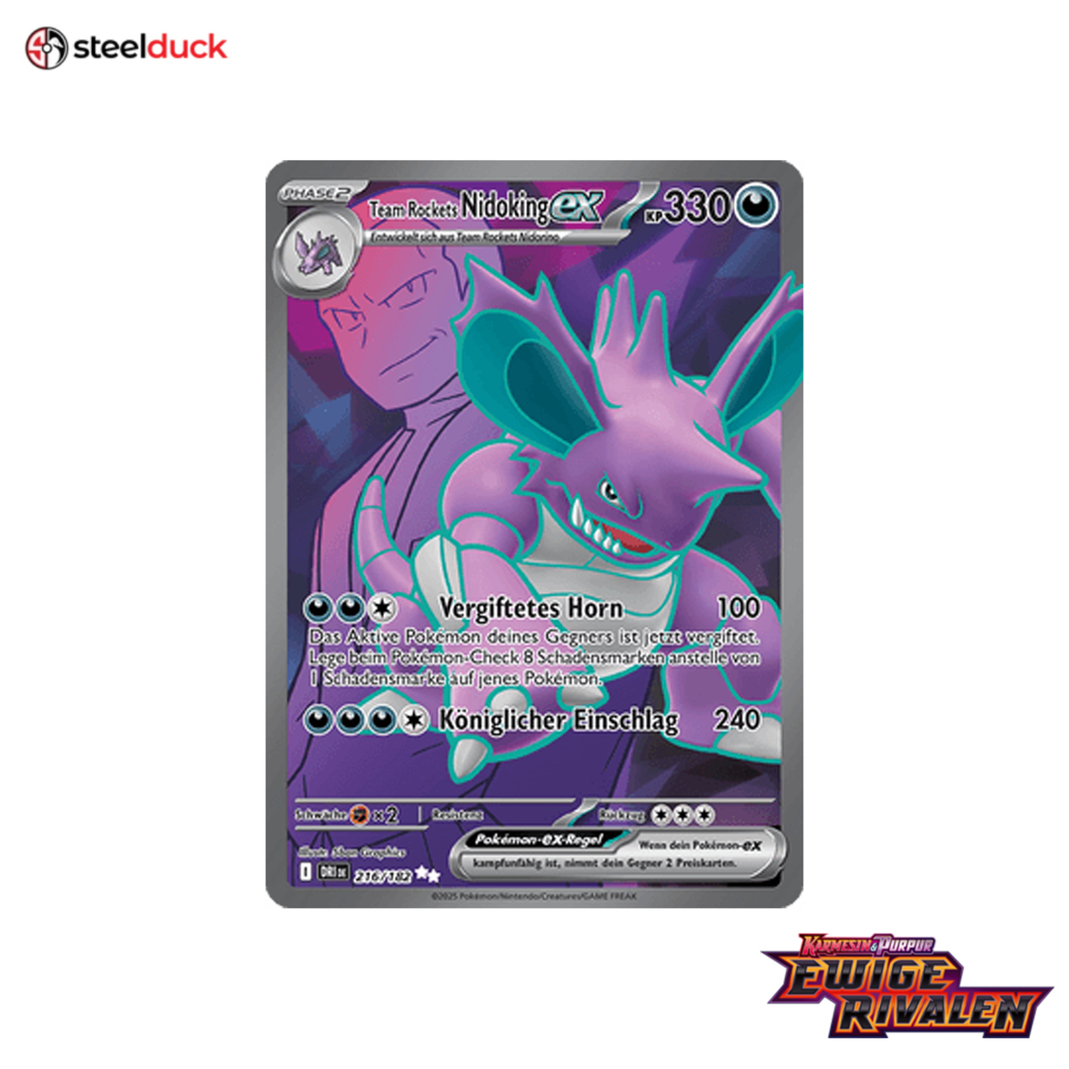 Team Rockets Nidoking ex (216/182) Ewige Rivalen - Ultra Rare