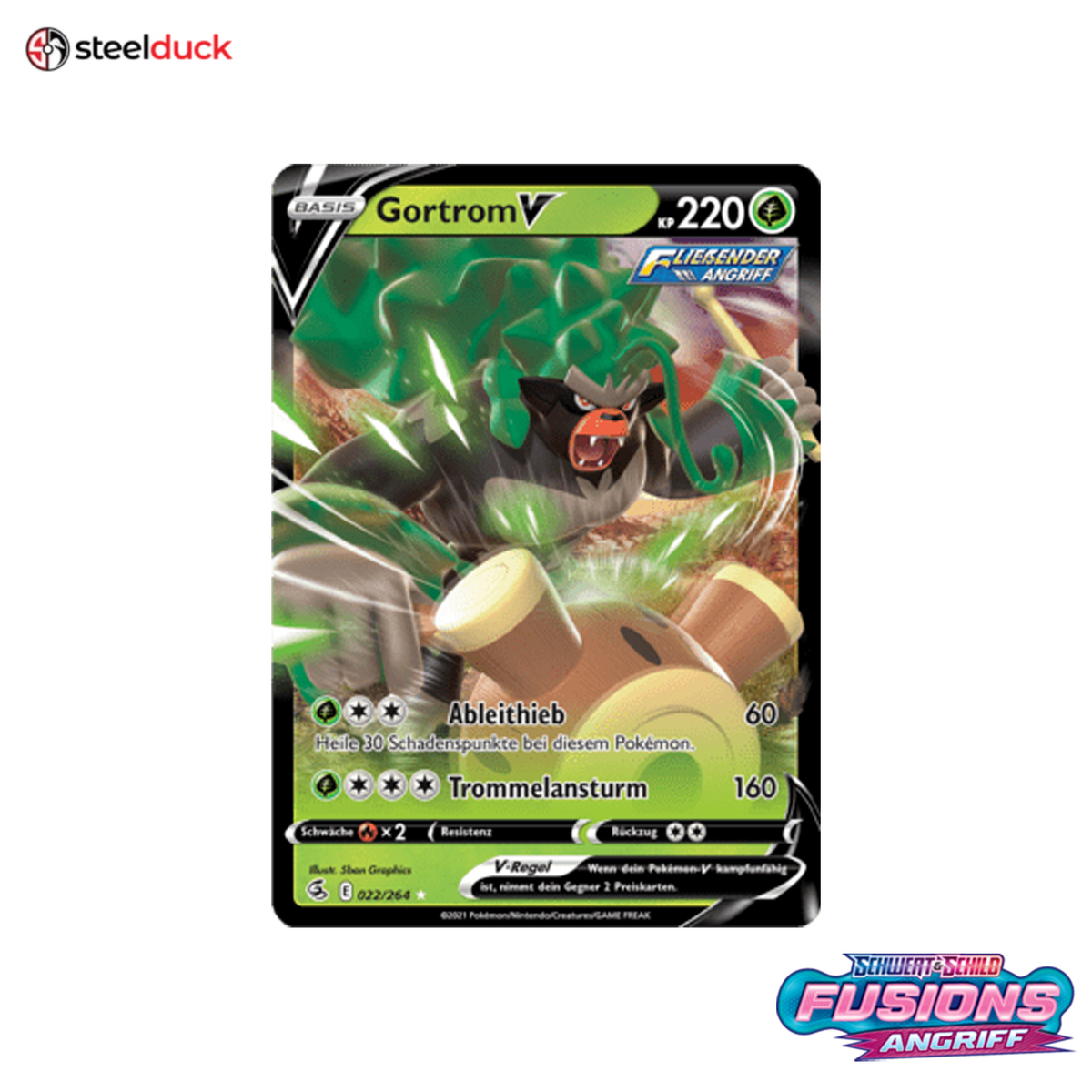 Gortrom V (022/264) Fusionsangriff - Holo Rare V