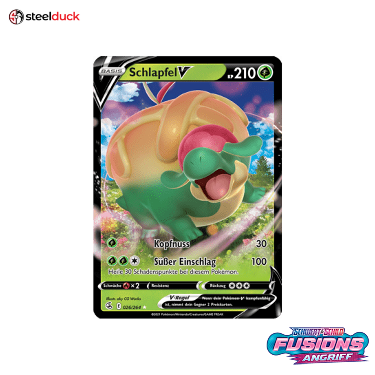Schlapfel V (026/264) Fusionsangriff - Holo Rare V