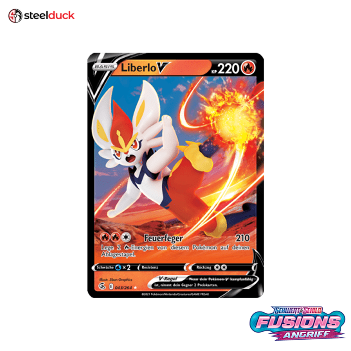 Liberlo V (043/264) Fusionsangriff - Holo Rare V