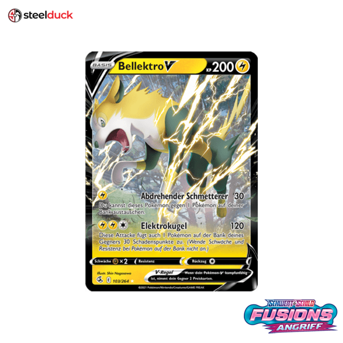Bellektro V (103/264) Fusionsangriff - Holo Rare V