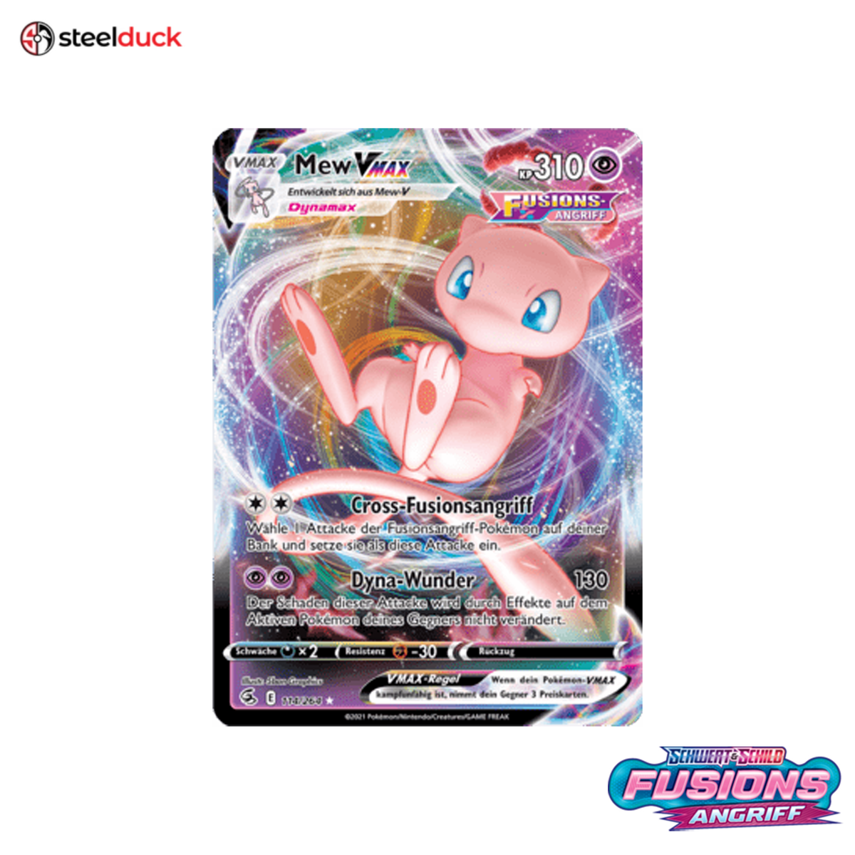 Mew VMAX (114/264) Fusionsangriff - Holo Rare VMAX