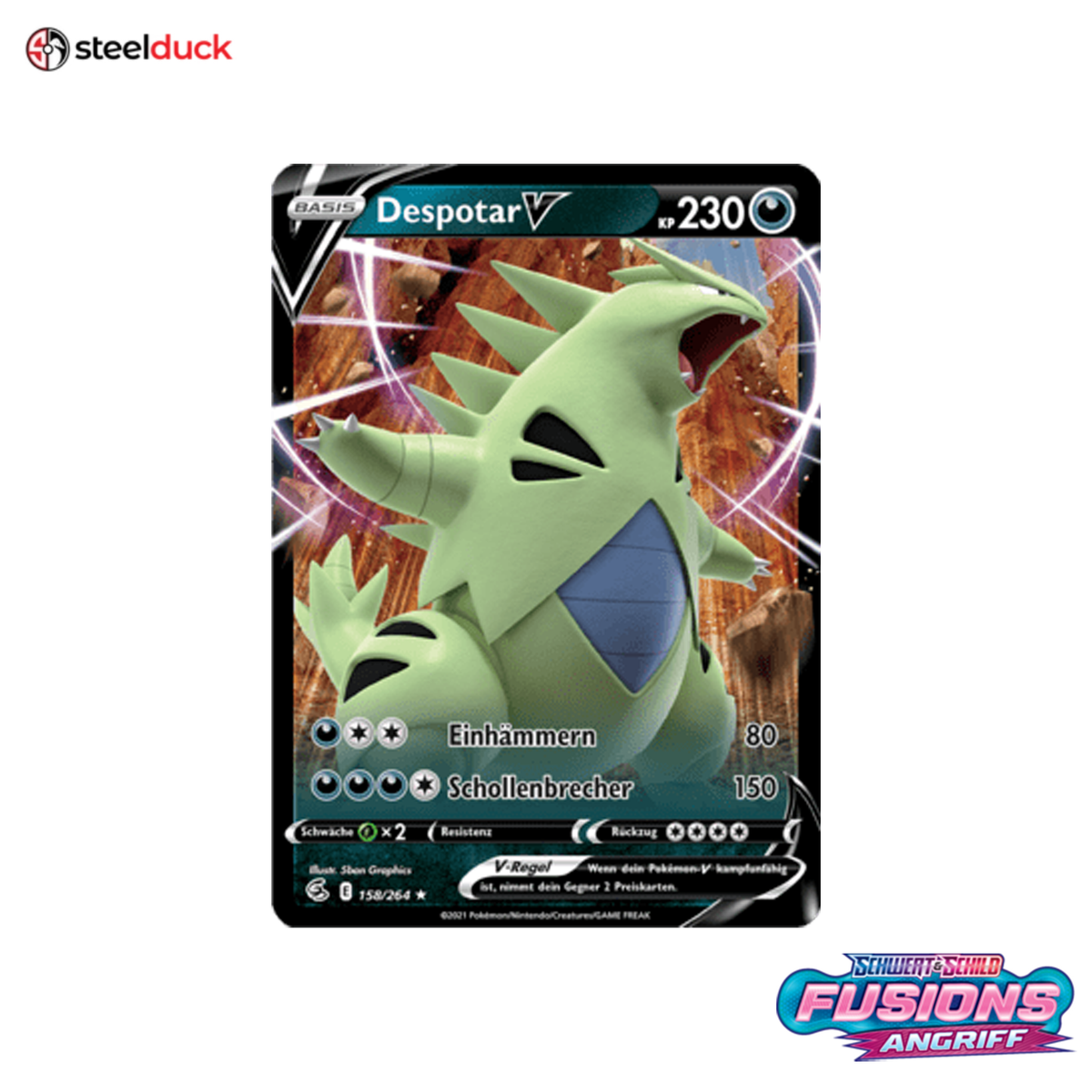 Despotar V (158/264) Fusionsangriff - Holo Rare V