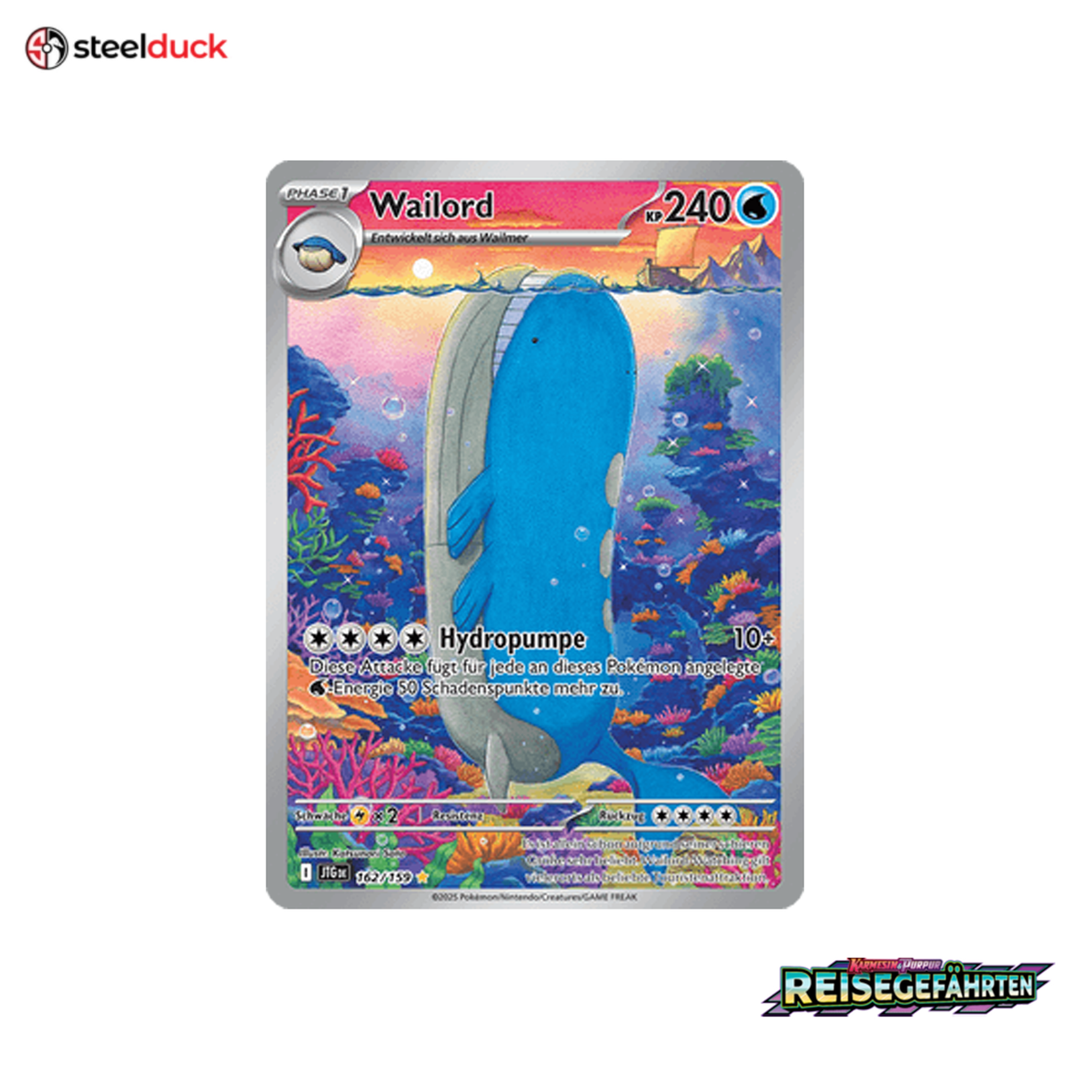 Wailord (162/159) Reisegefährten - Illustration Rare