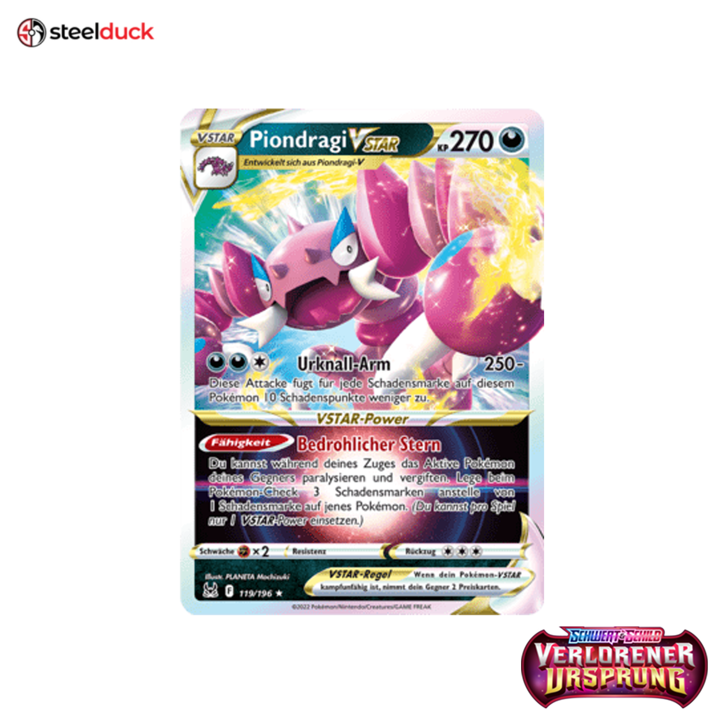 Piondragi VSTAR (119/196) Verlorener Ursprung - Holo Rare VSTAR